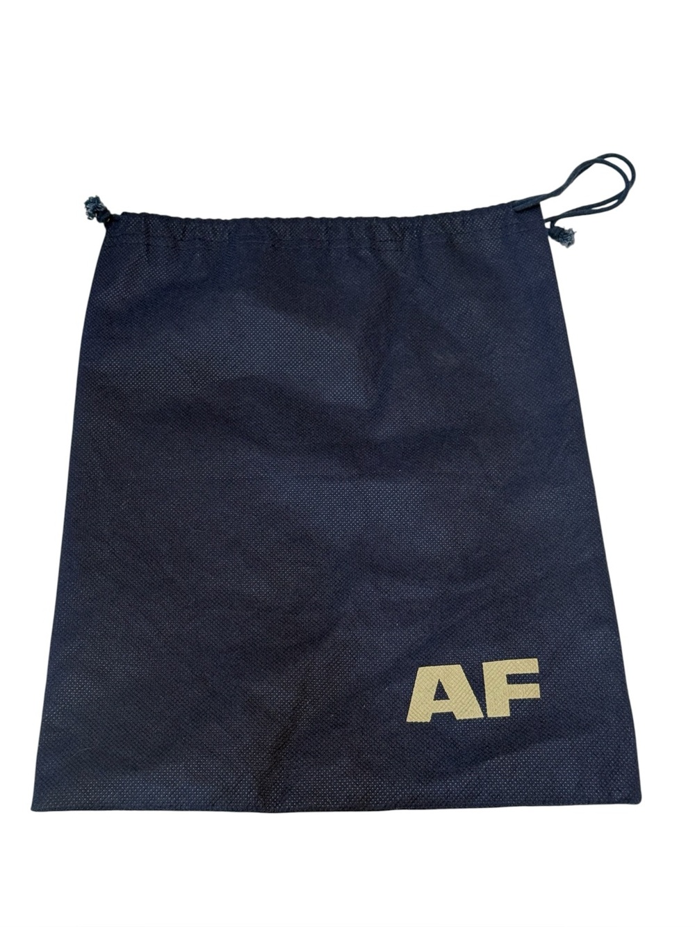 Vintage Air France First Class Drawstring Shoe Dust Bag Blue Gold AF Lot of 2